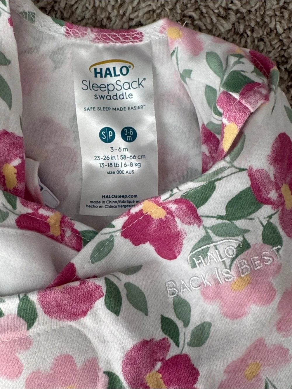 HALO SleepSack swaddle (small)